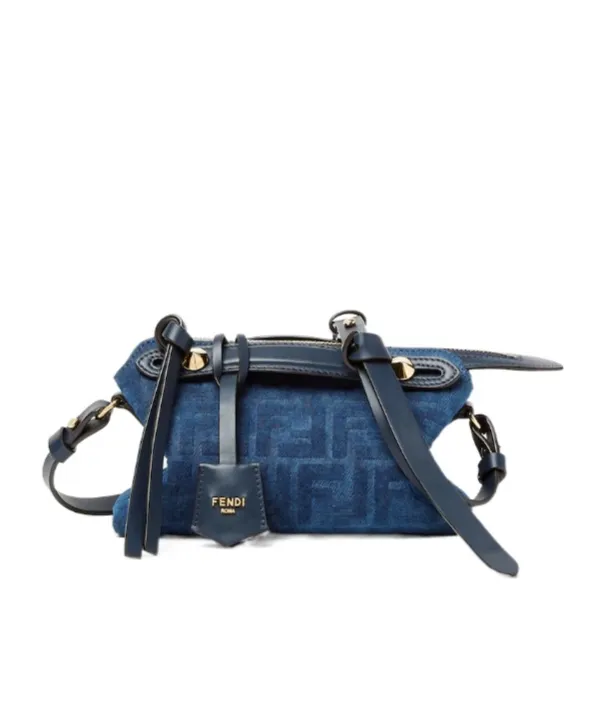 By The Way Soft Mini Blue Ff Denim Flocked Mini-Bag