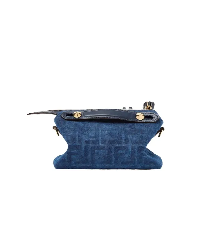 By The Way Soft Mini Blue Ff Denim Flocked Mini-Bag