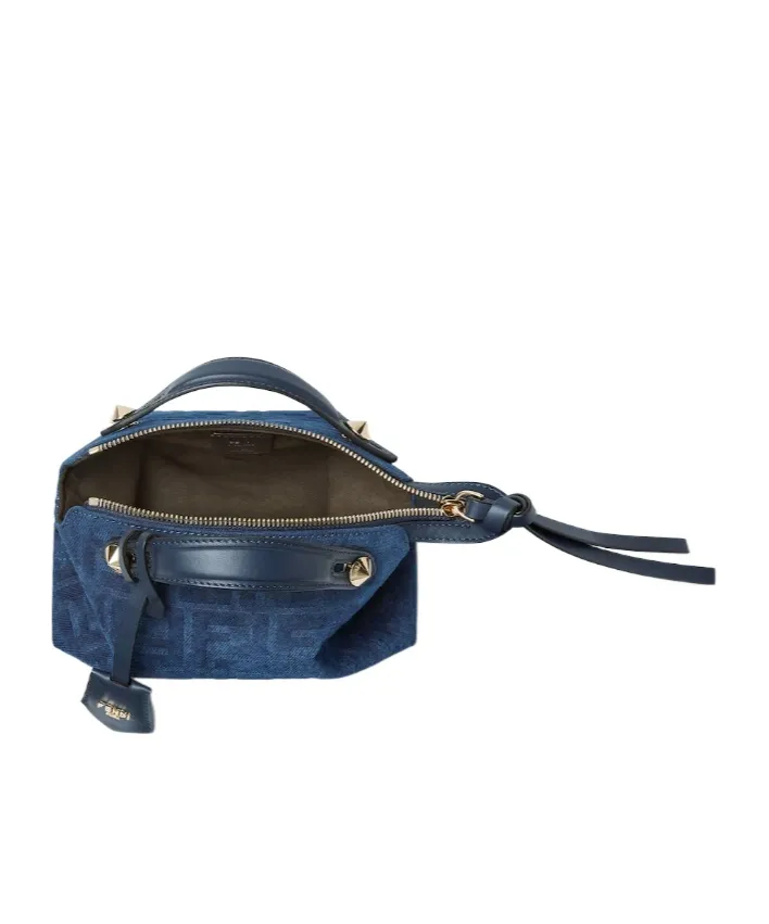By The Way Soft Mini Blue Ff Denim Flocked Mini-Bag