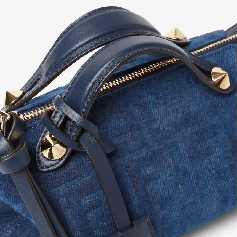By The Way Soft Mini Blue Ff Denim Flocked Mini-Bag