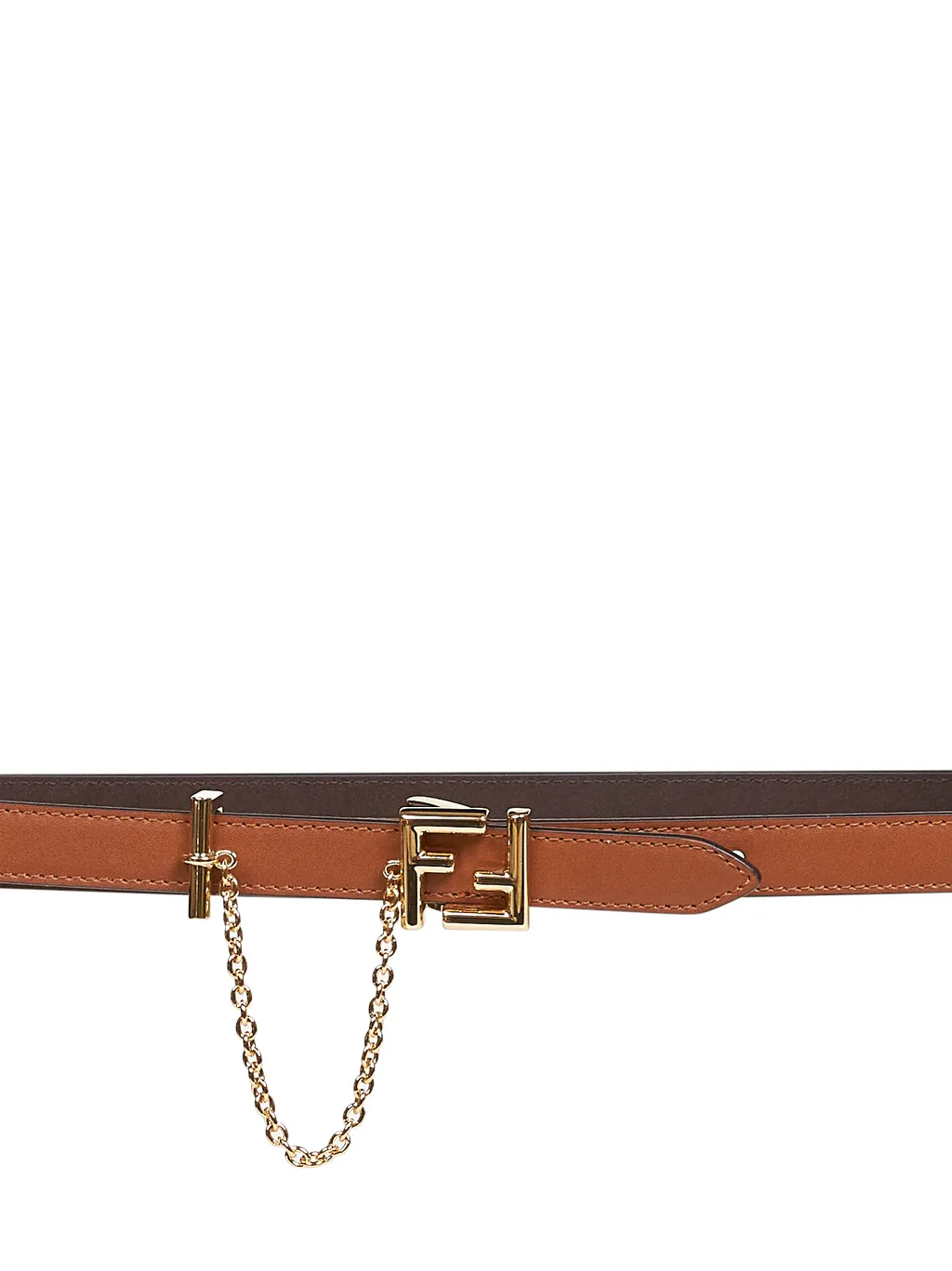 Fendi Ff Buckle Chain Detailed Belt