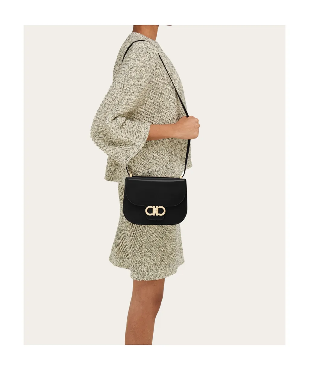 Gancini Flap Crossbody Bag