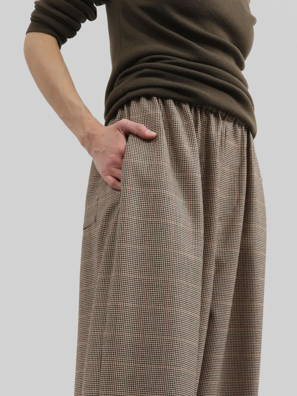 Elastic Waist Casual Pants
