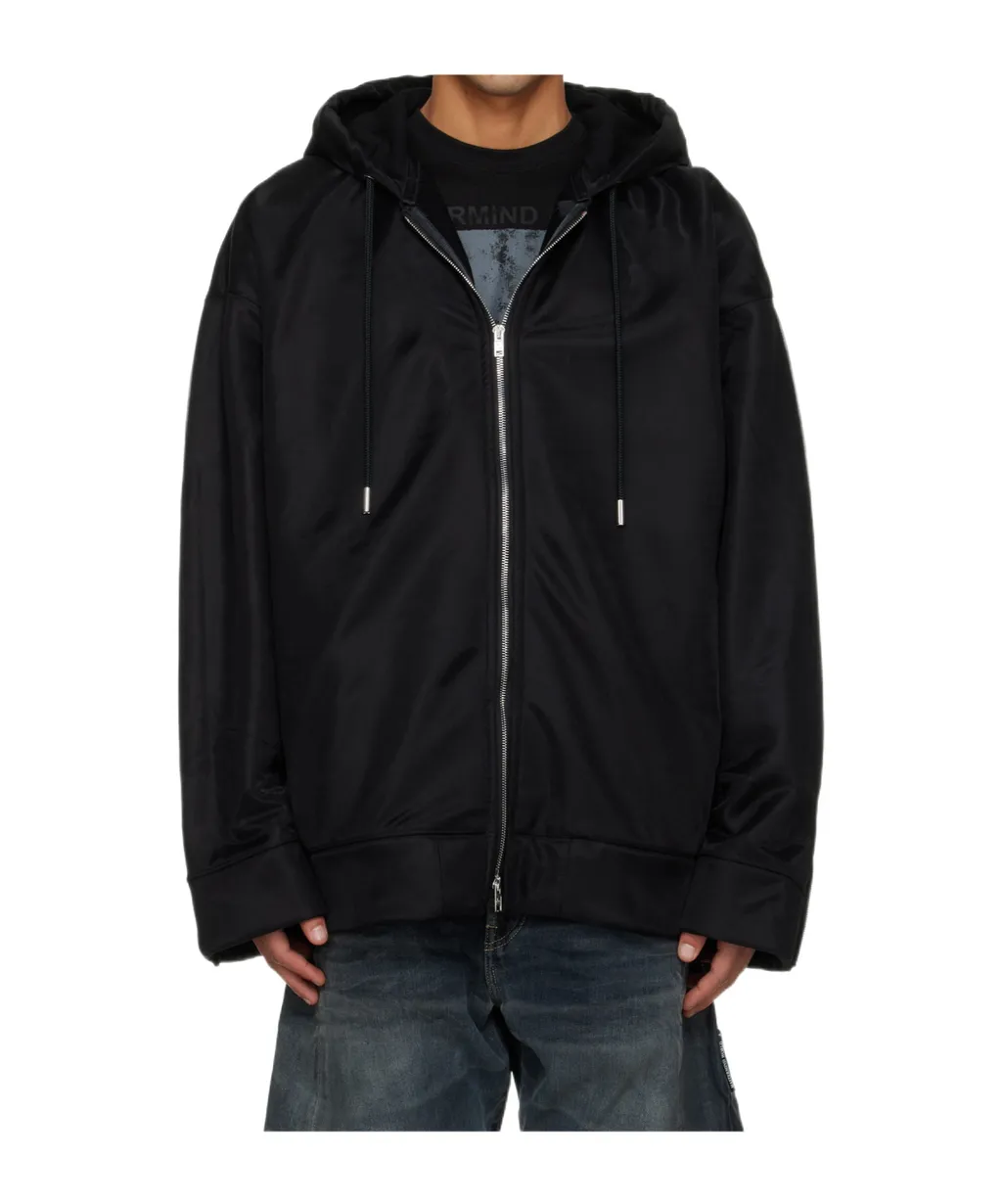 Sheer Multi-Layered Zipper Casual Jacket