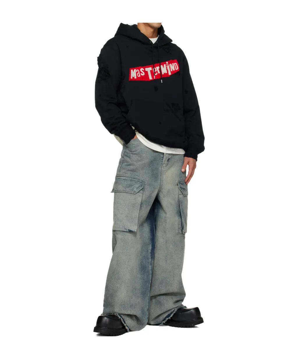 Distressed Logo Hoodie