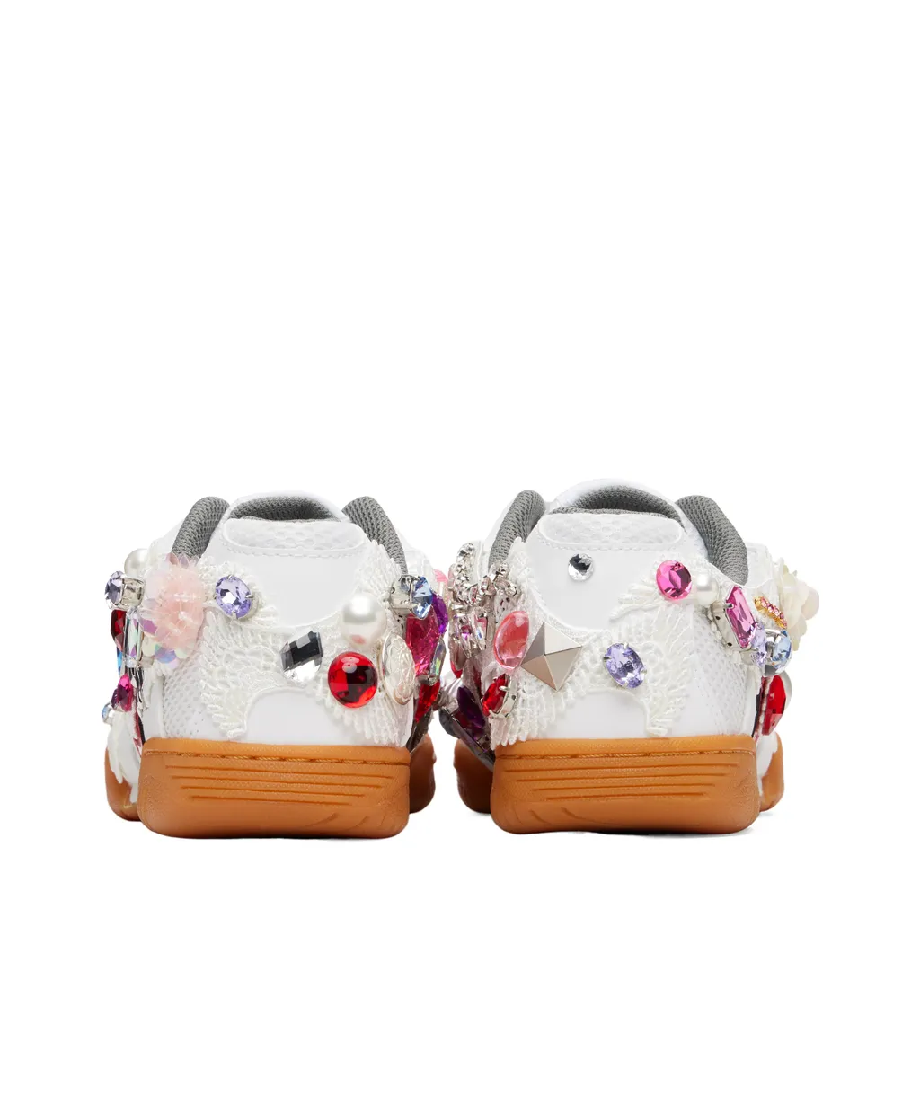 Cdg Girl X Mizuno Embellished School Sneakers