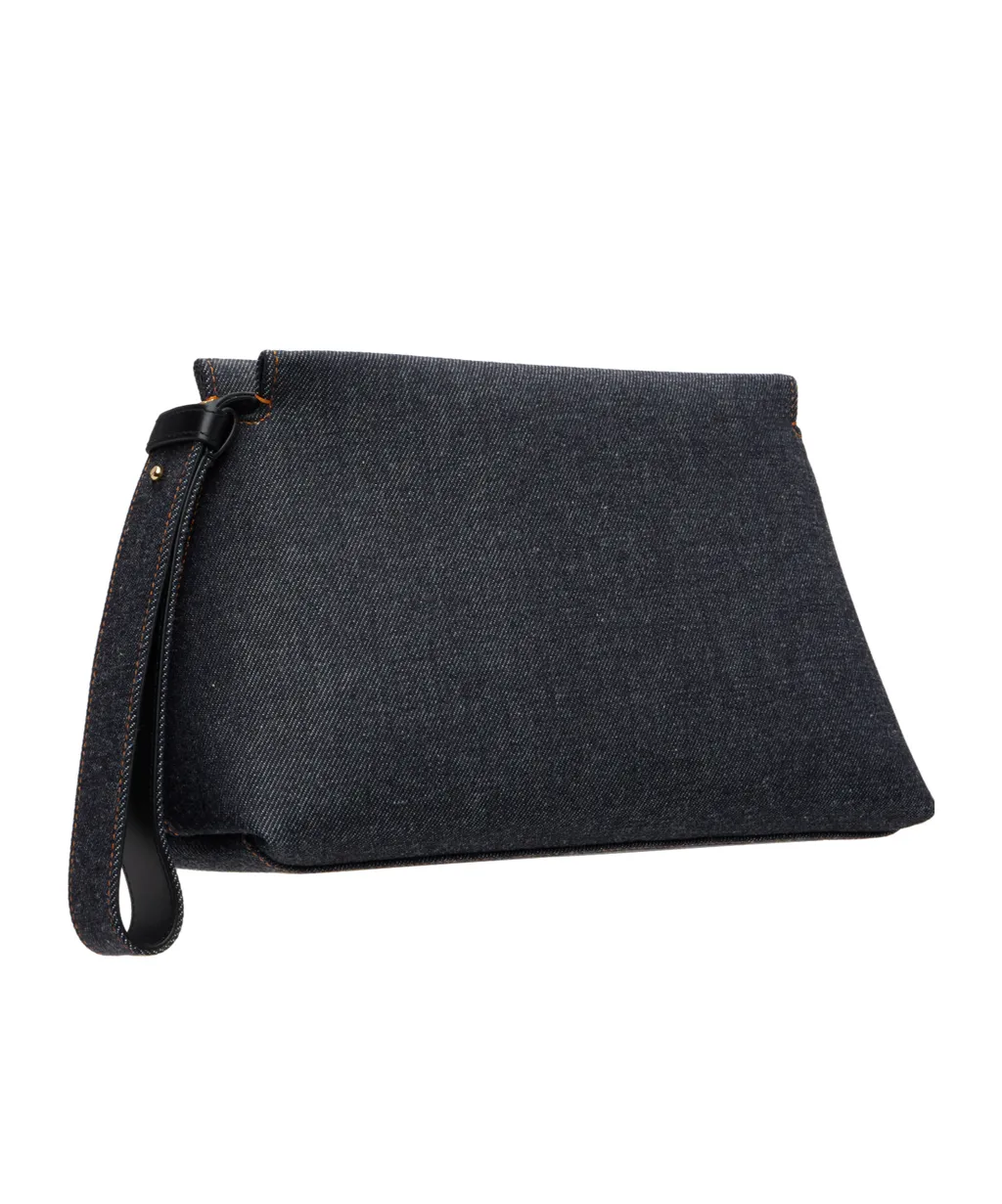 Denim Clutch Bag