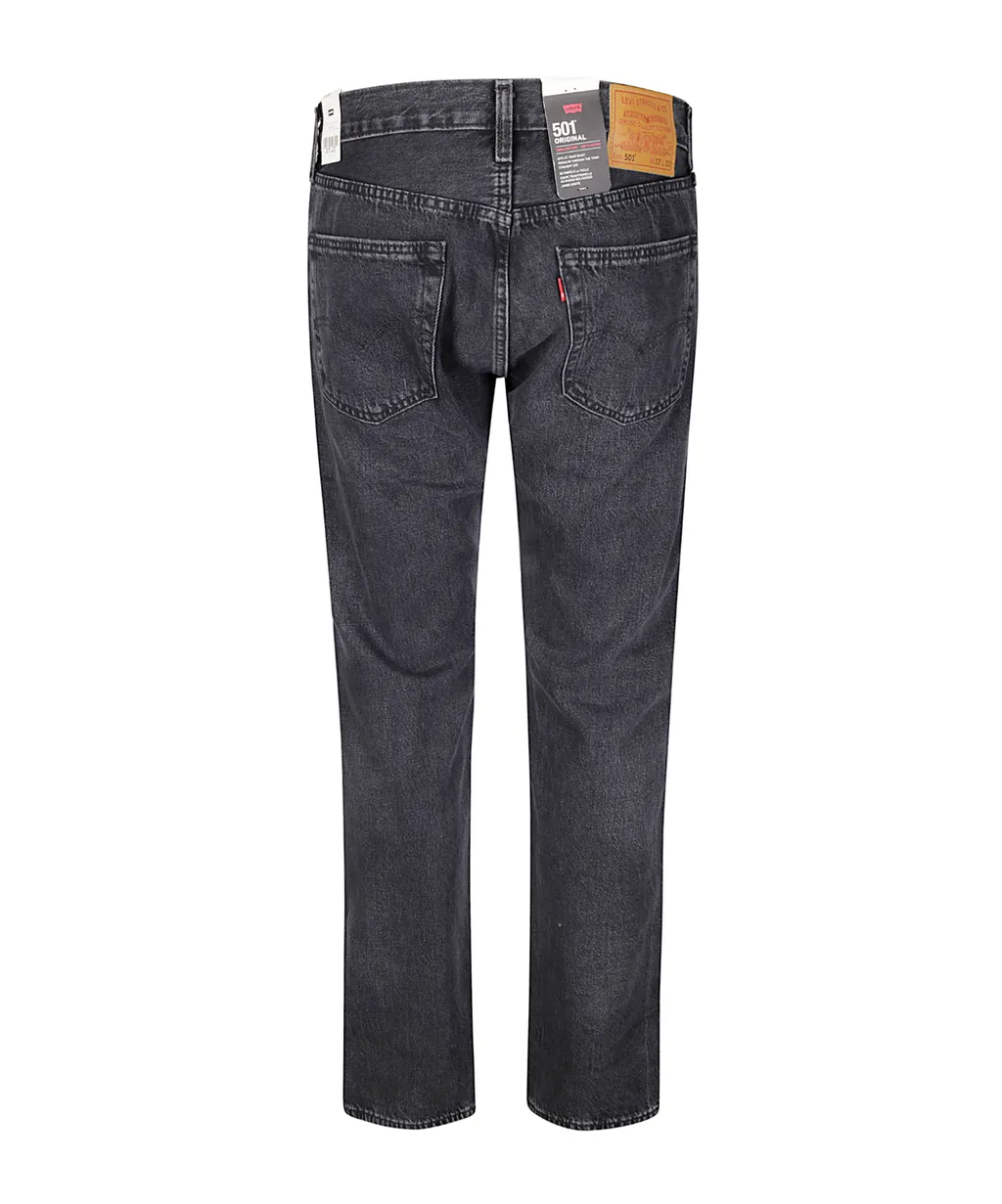 501 Buttoned Straight-Leg Jeans