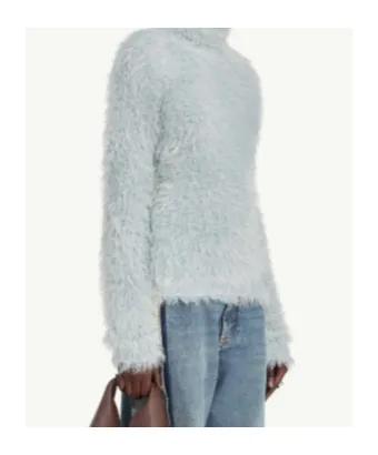 Mm6 Maison Margiela Faux Fur Turtleneck Jumper
