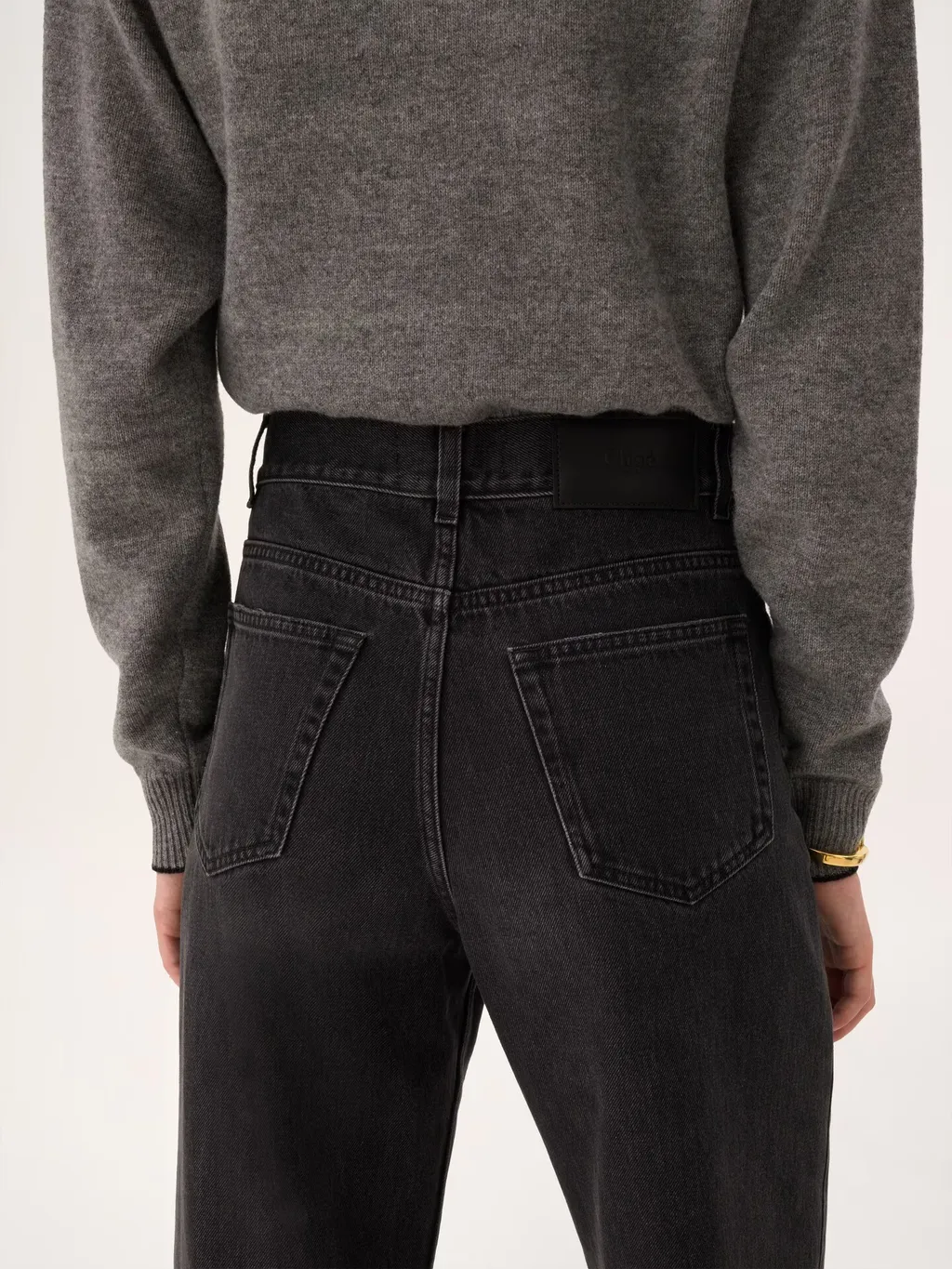Chlo High-Waisted Cropped Jeans