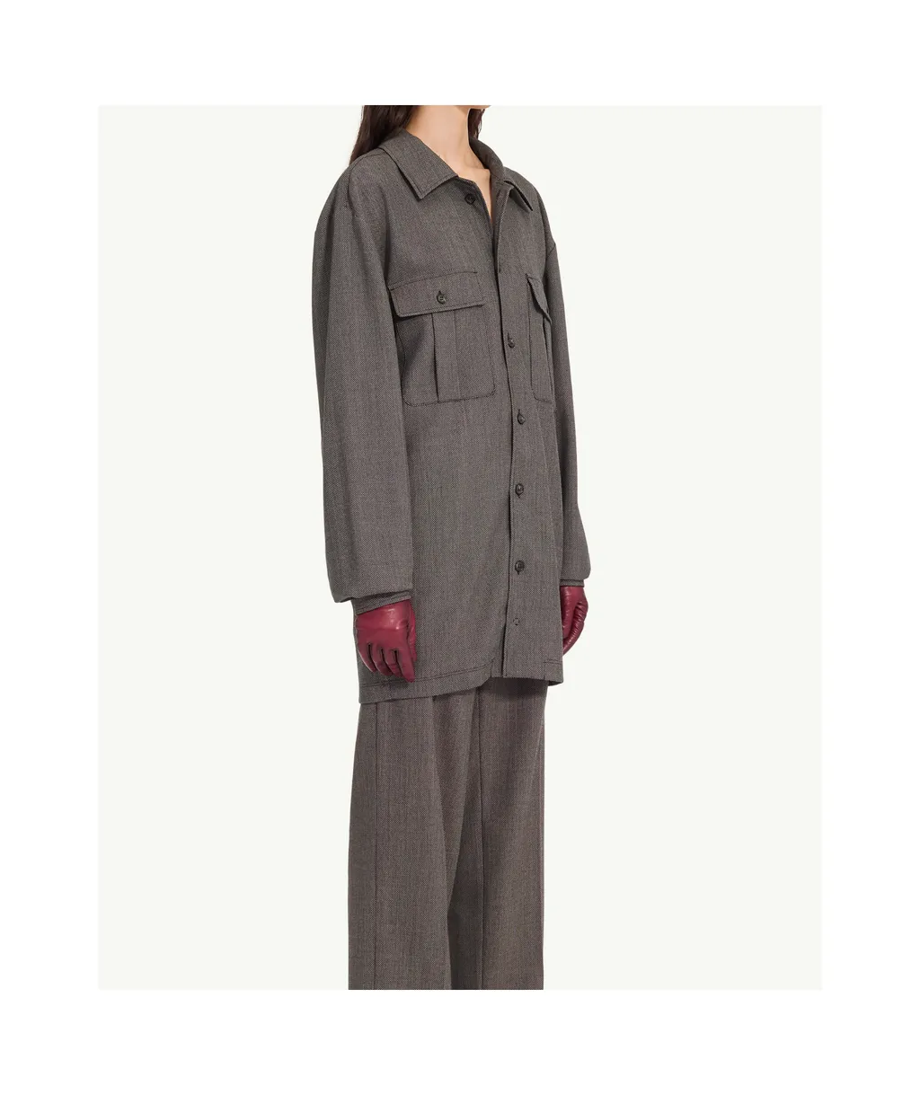 Mm6 Maison Margiela Tweed Shirt Dress