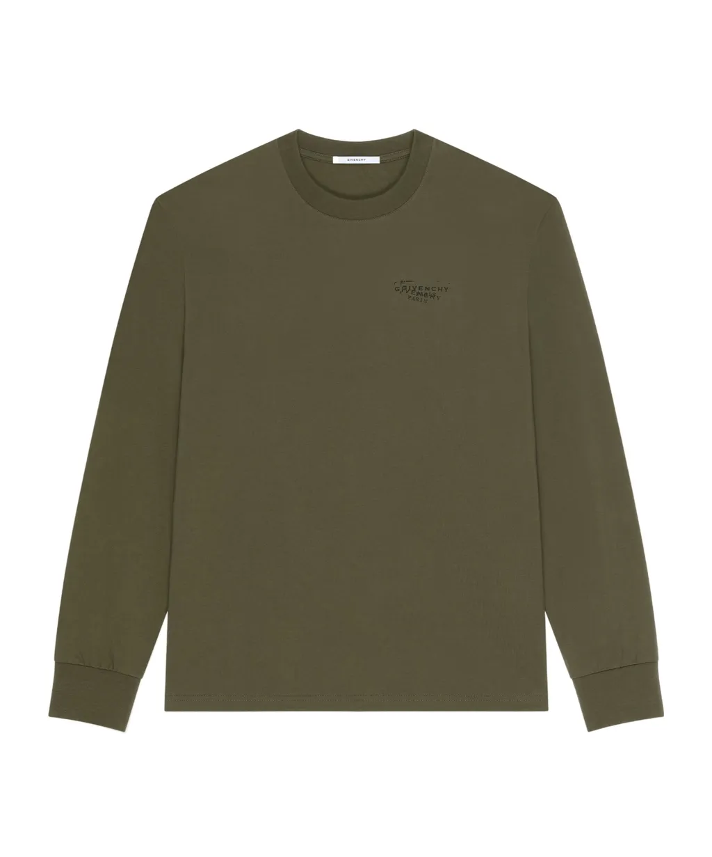 Givenchy Stamp Printed Long-Sleeved T-Shirt