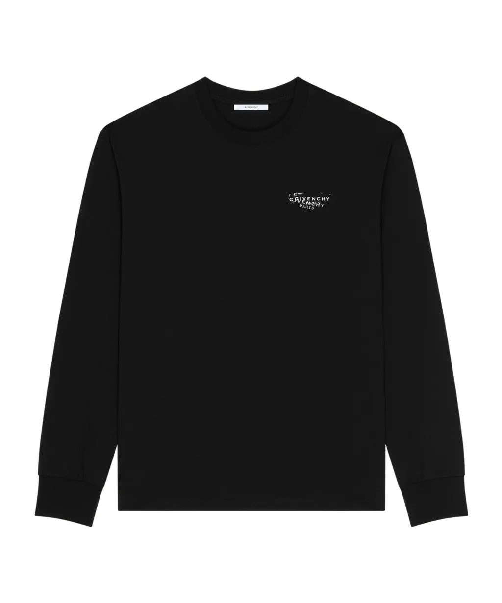 Givenchy Stamp Printed Long-Sleeved T-Shirt