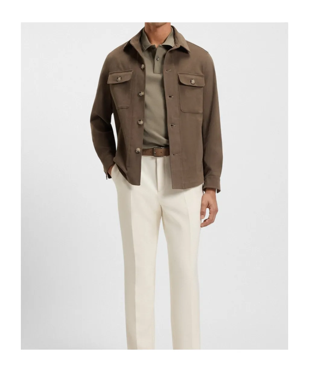 Parlay 240 Button Herringbone Polo Shirt