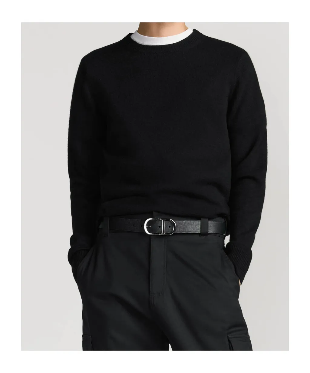 Dior Homme Logo Plaque Buckled Belt