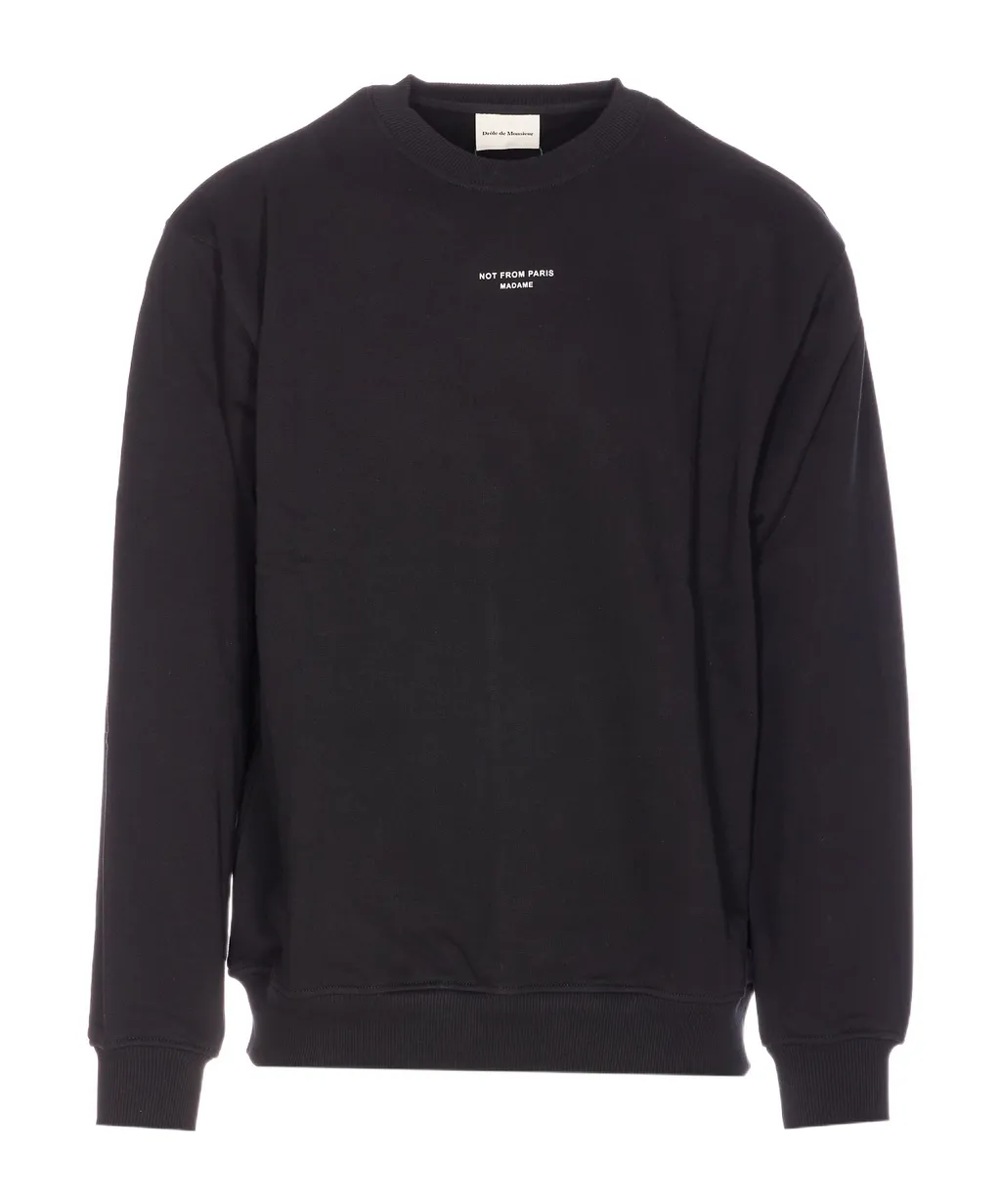 DrÔLe De Monsieur Le Slogan Classique Sweatshirt