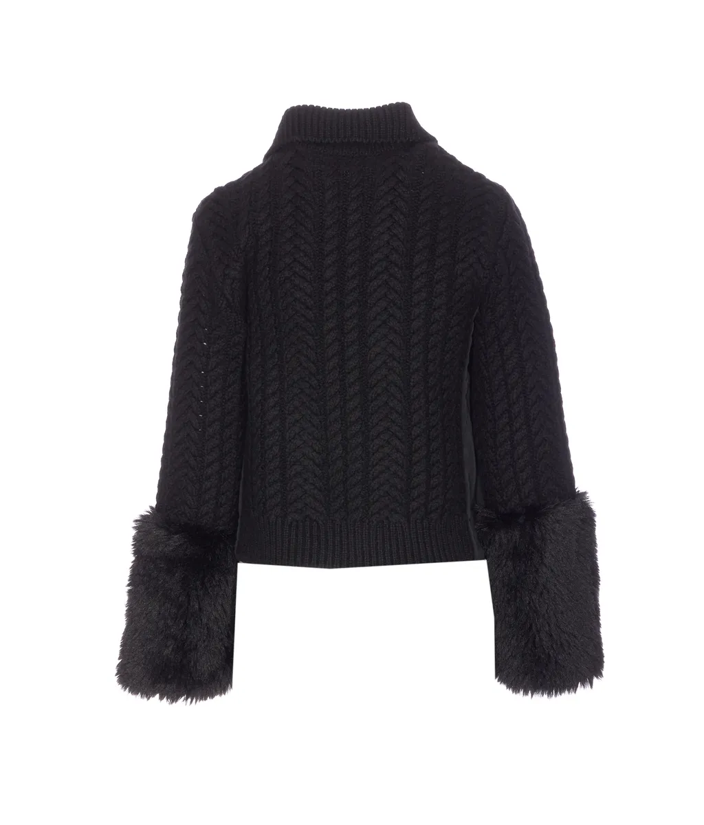 Wool Zipper Cardigan