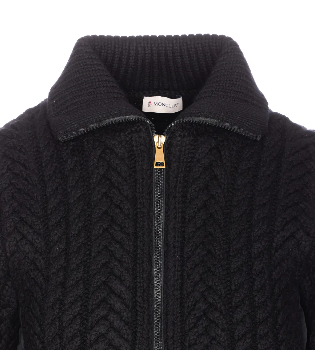 Wool Zipper Cardigan