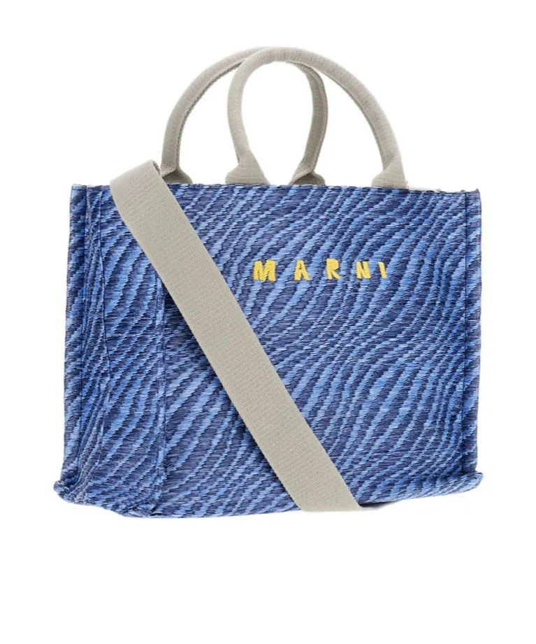 Marni Logo-Embroidered Tote Bag