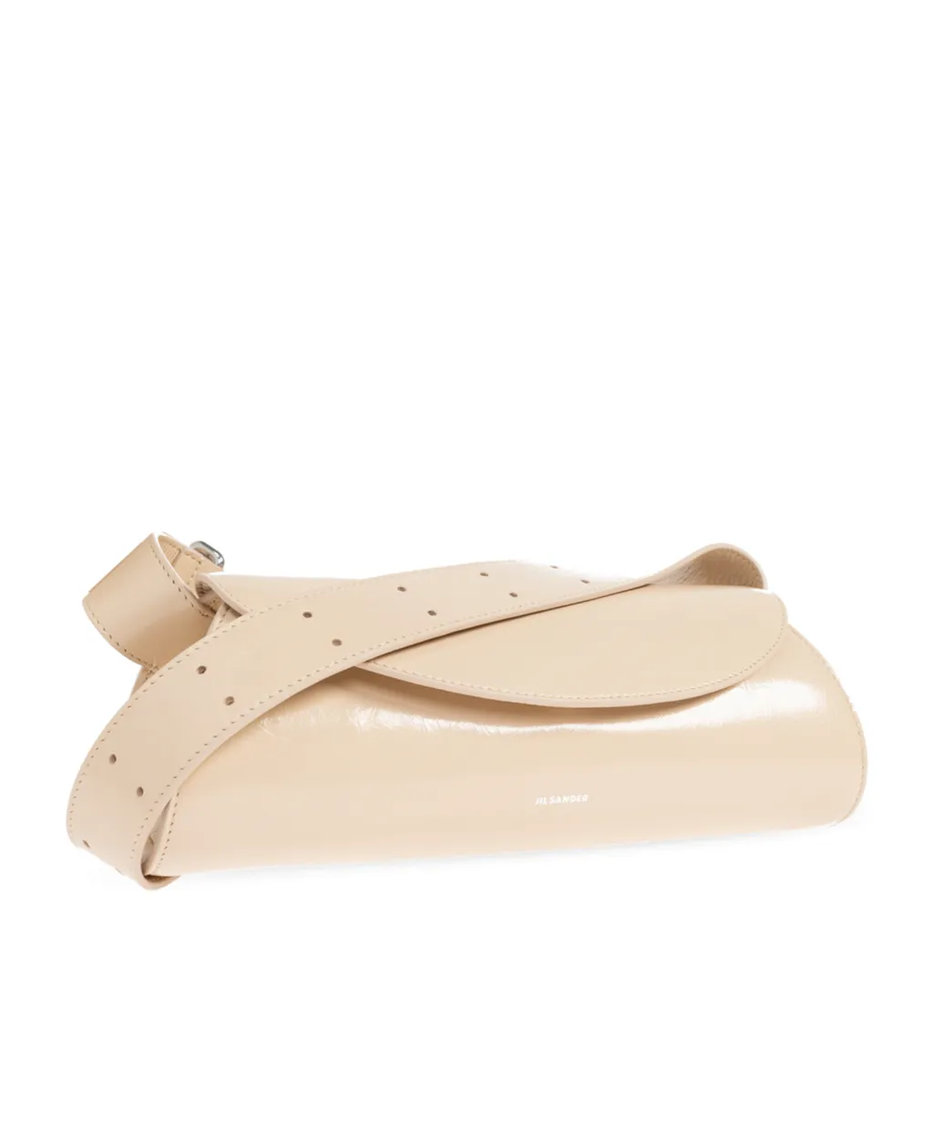 Jil Sander Logo Printed Shoulder Bag