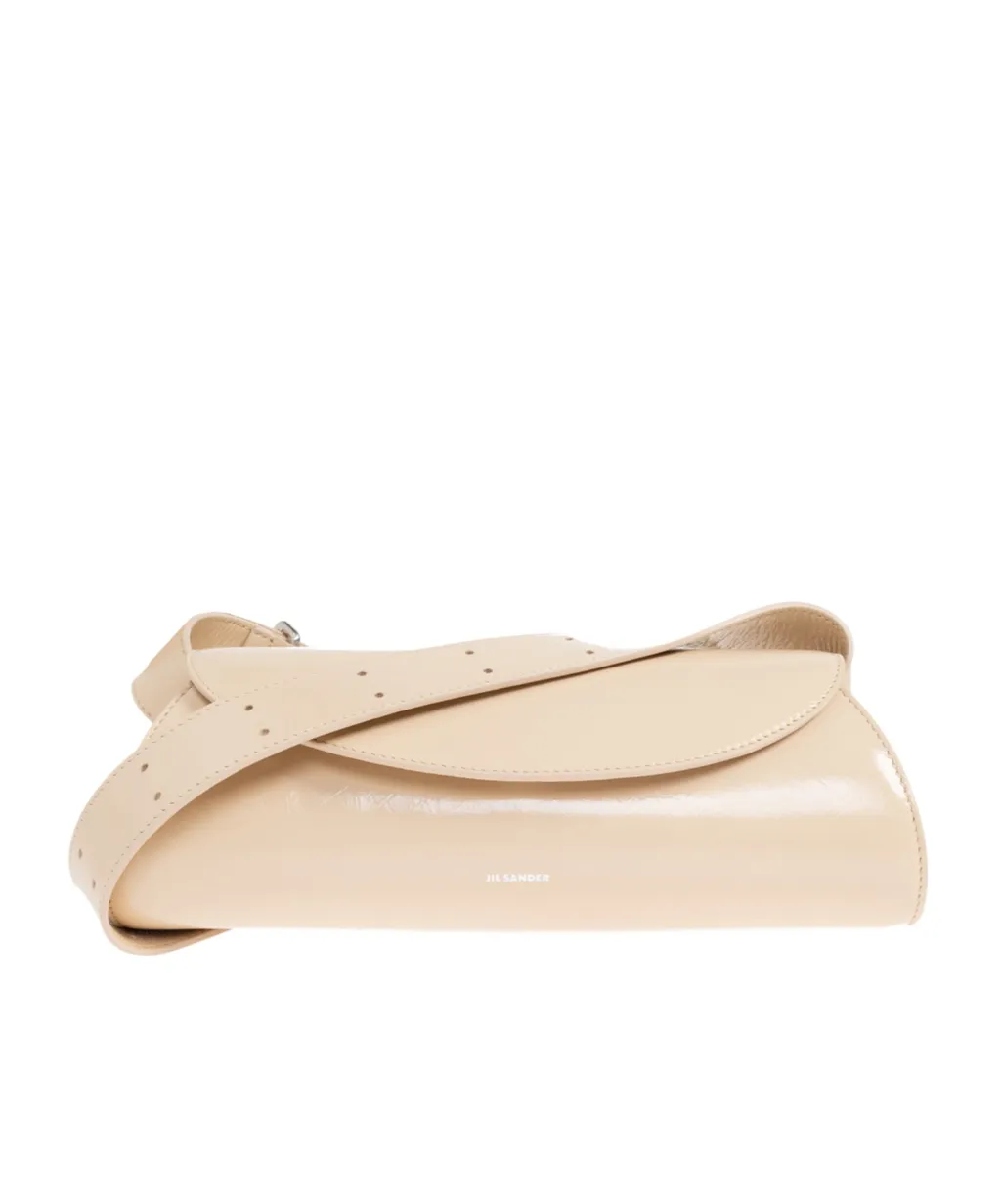 Jil Sander Logo Printed Shoulder Bag