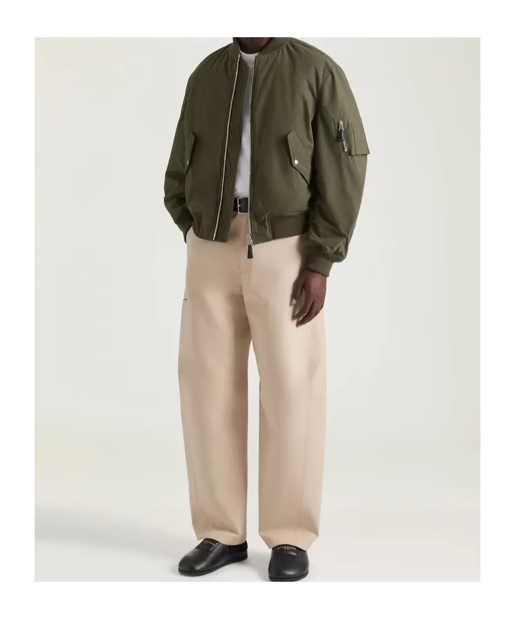 Givenchy Couture Seam Zip-Up Bomber Jacket