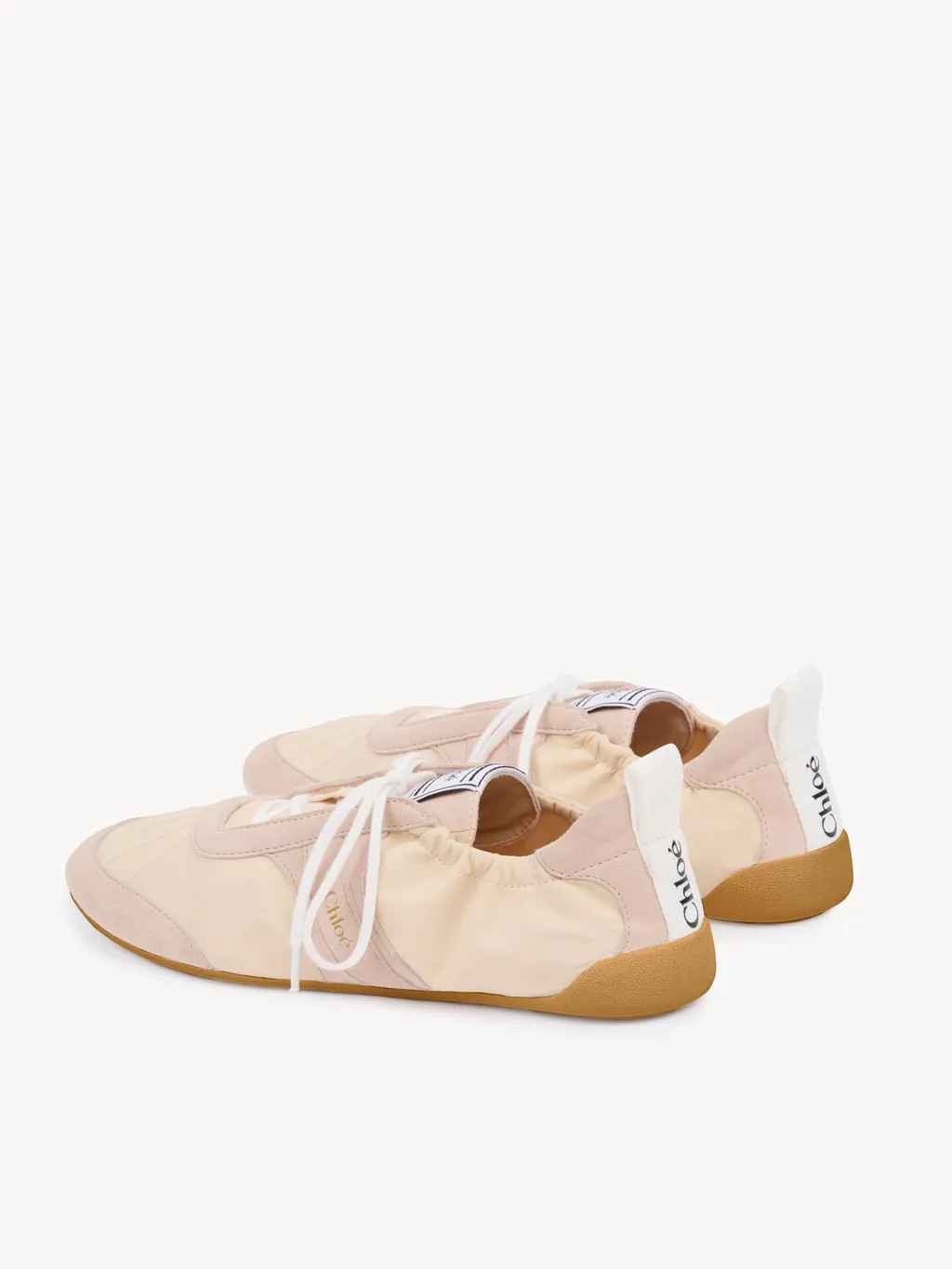Chloé Kick Panelled Lace-Up Sneakers
