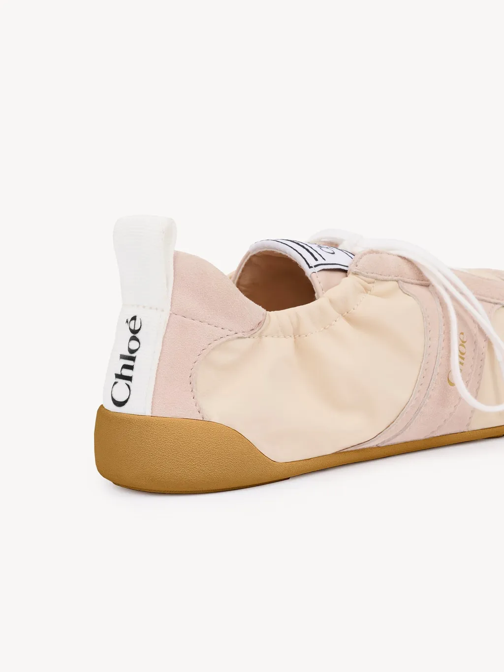 Chloé Kick Panelled Lace-Up Sneakers