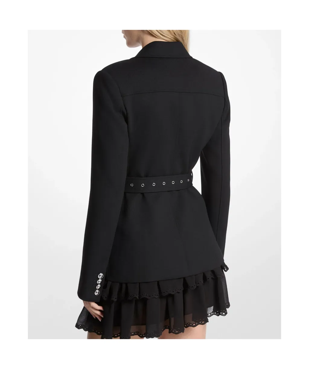 Perforated Belt Blazer