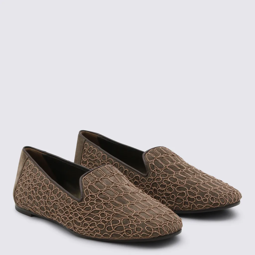 Brunello Cucinelli Embellished Flat Shoes