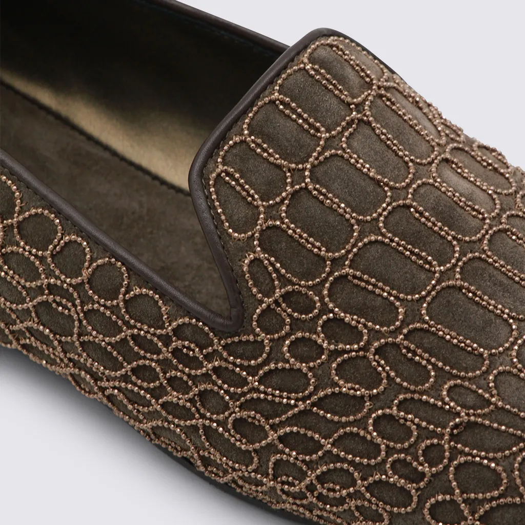 Brunello Cucinelli Embellished Flat Shoes