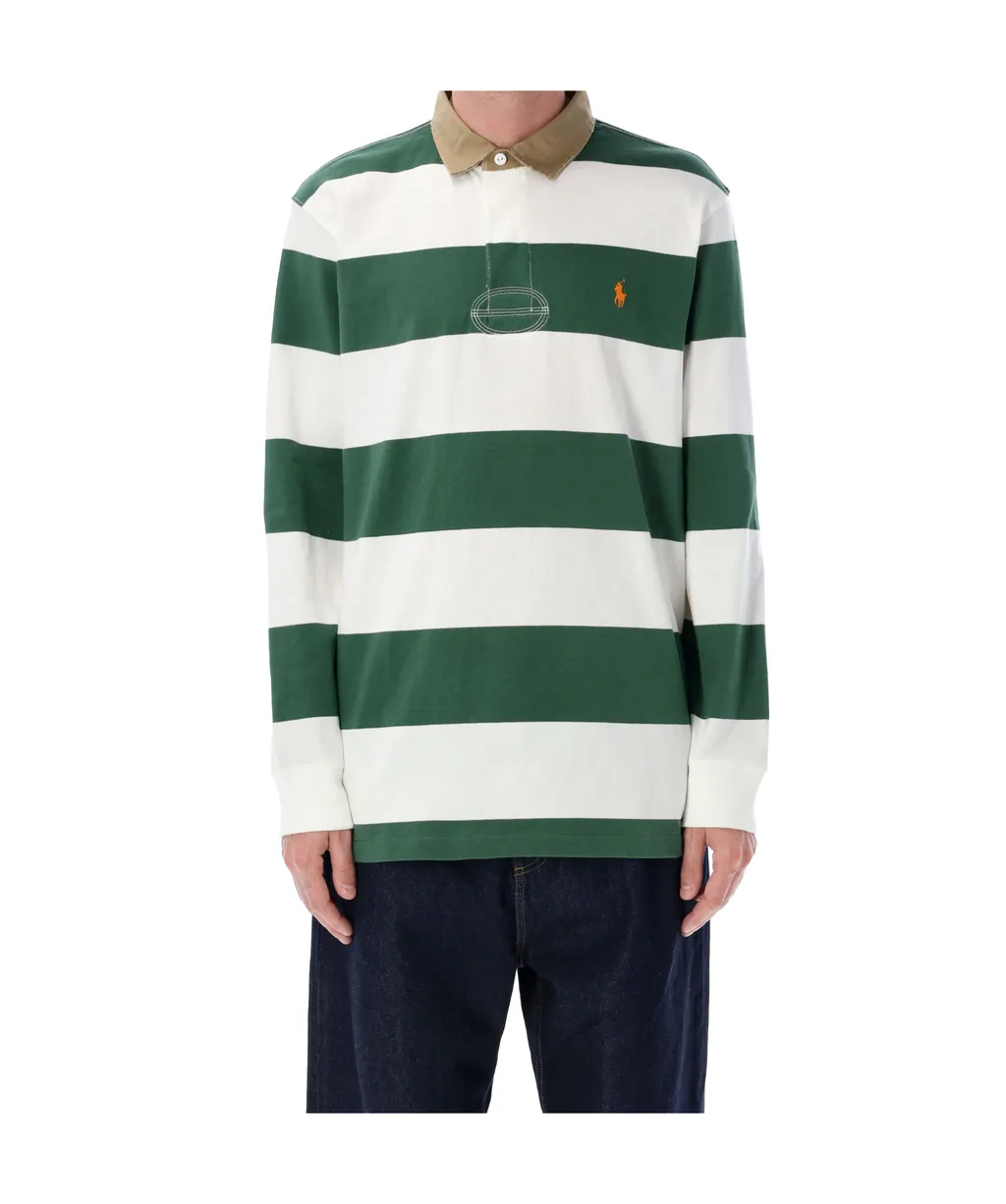 Polo Ralph Lauren Logo Embroidered Striped Polo Shirt