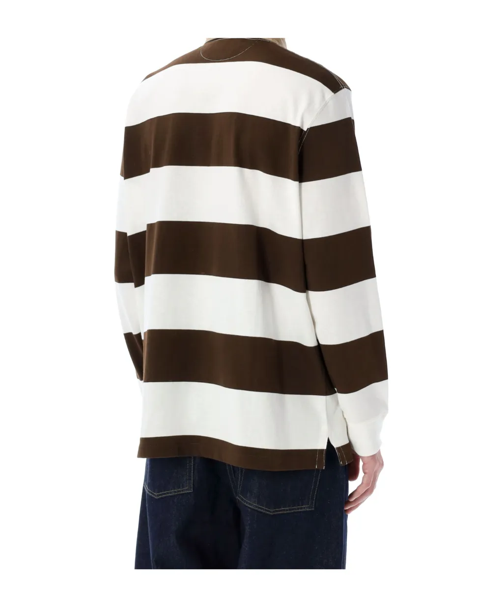 Polo Ralph Lauren Logo Embroidered Striped Polo Shirt