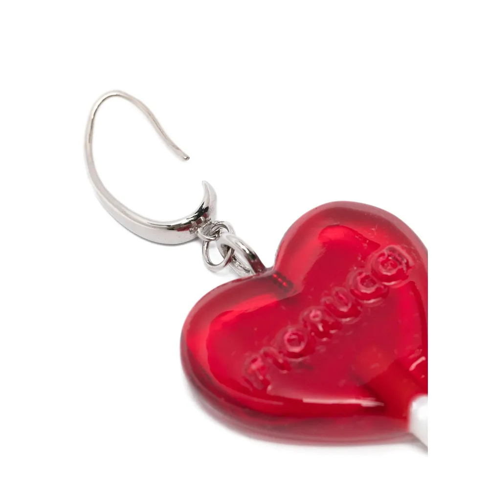 Heart-Shaped Lollipop Earrings