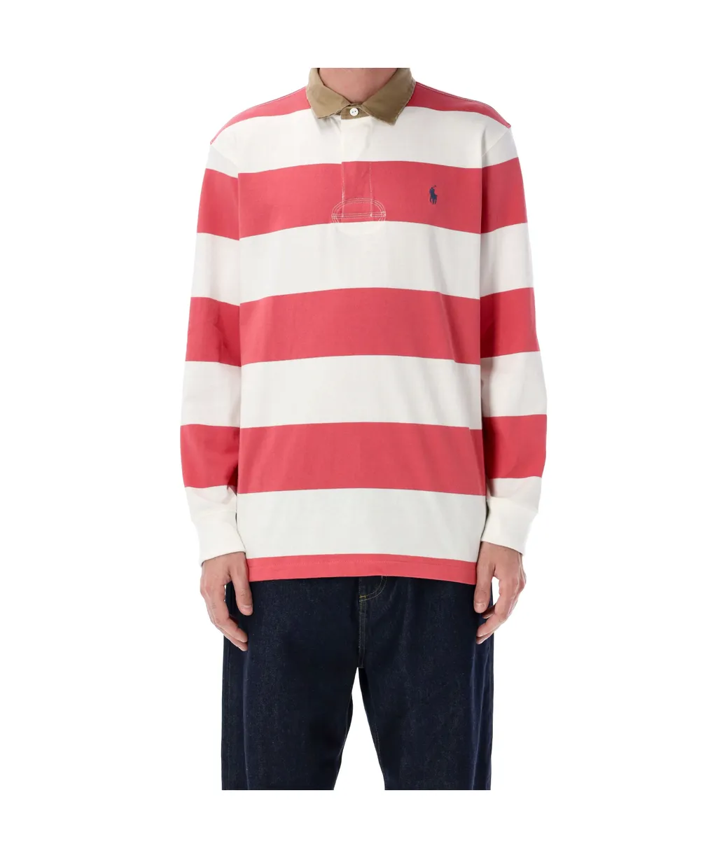Polo Ralph Lauren Logo Embroidered Striped Polo Shirt