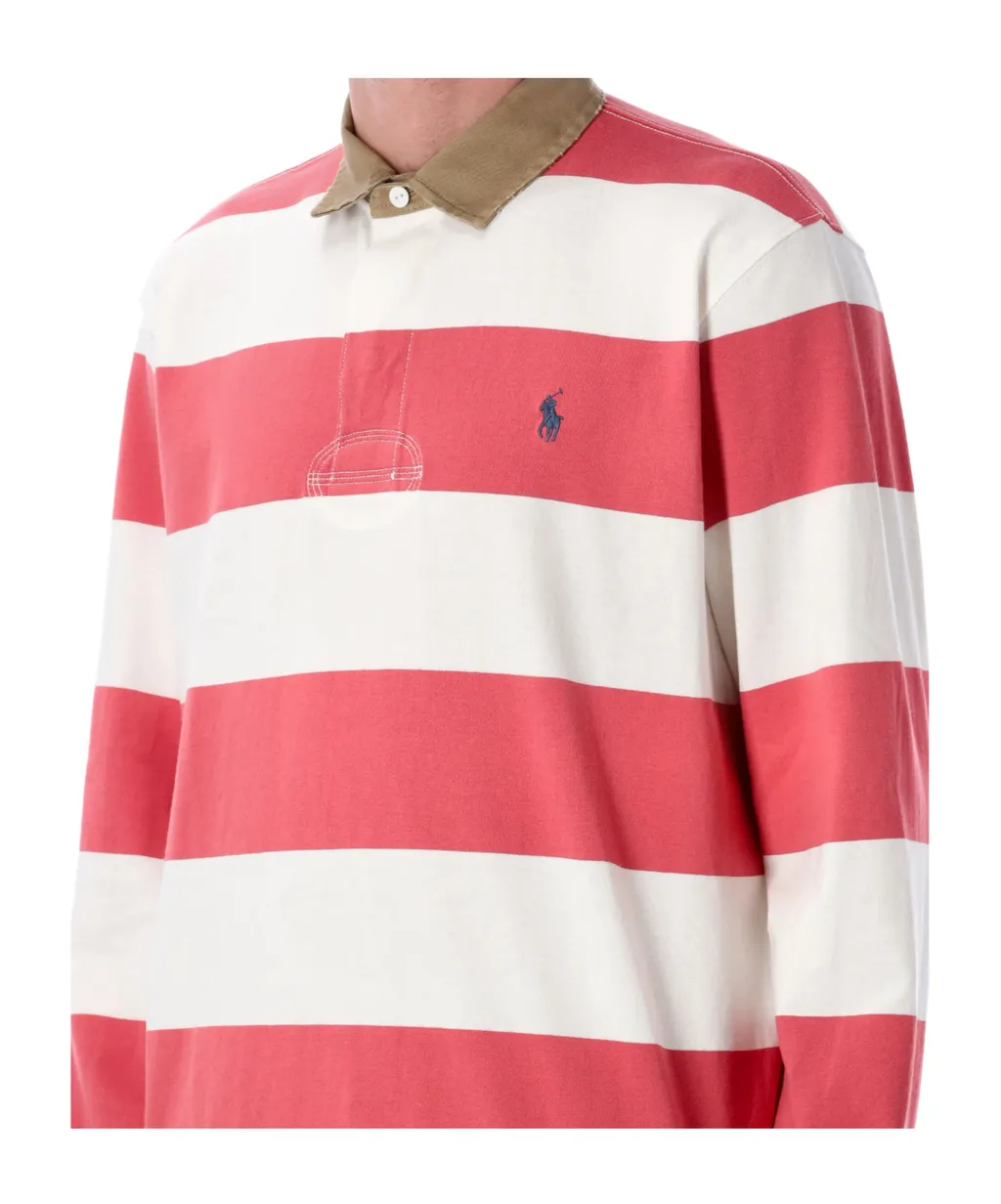 Polo Ralph Lauren Logo Embroidered Striped Polo Shirt