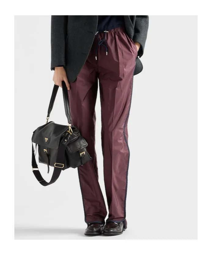 Prada Triangle-Logo Elasticated Waistband Pants