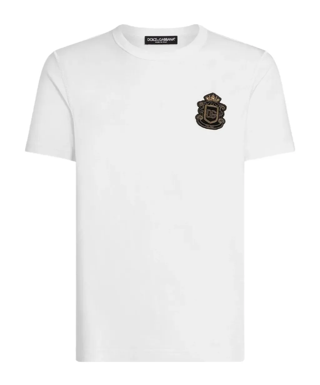 Dolce & Gabbana Heraldic Patch Short-Sleeved T-Shirt
