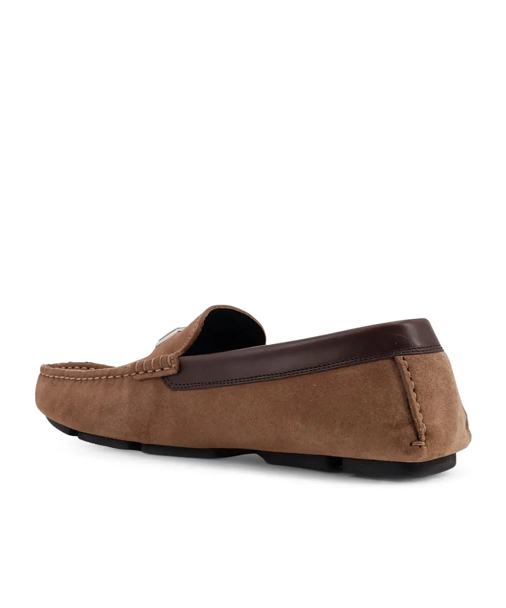 Dolce & Gabbana Logo Plaque Round-Toe Loafers