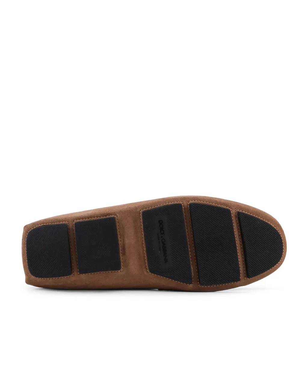 Dolce & Gabbana Logo Plaque Round-Toe Loafers