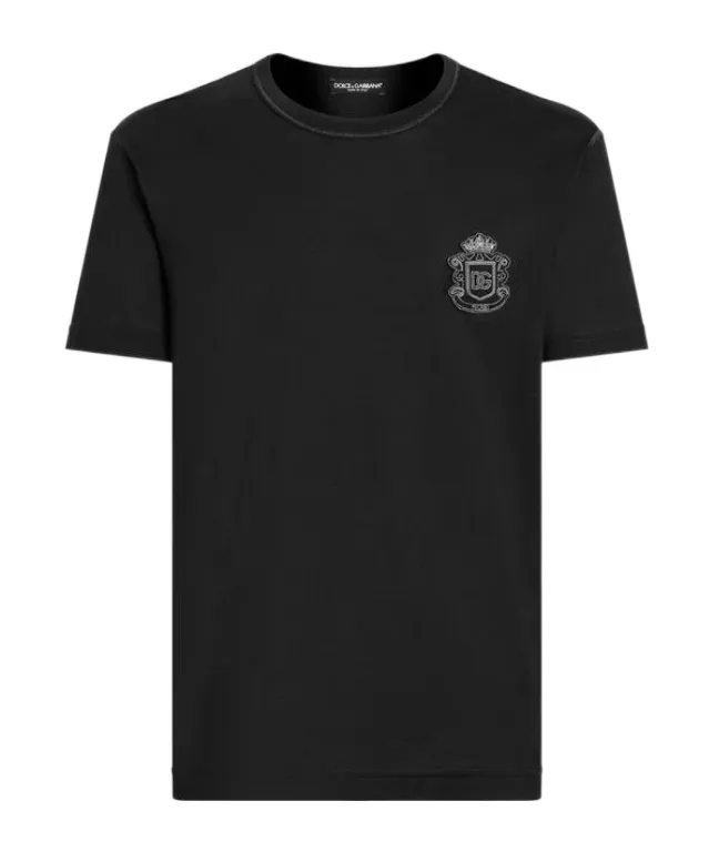 Dolce & Gabbana Heraldic Patch Short-Sleeved T-Shirt