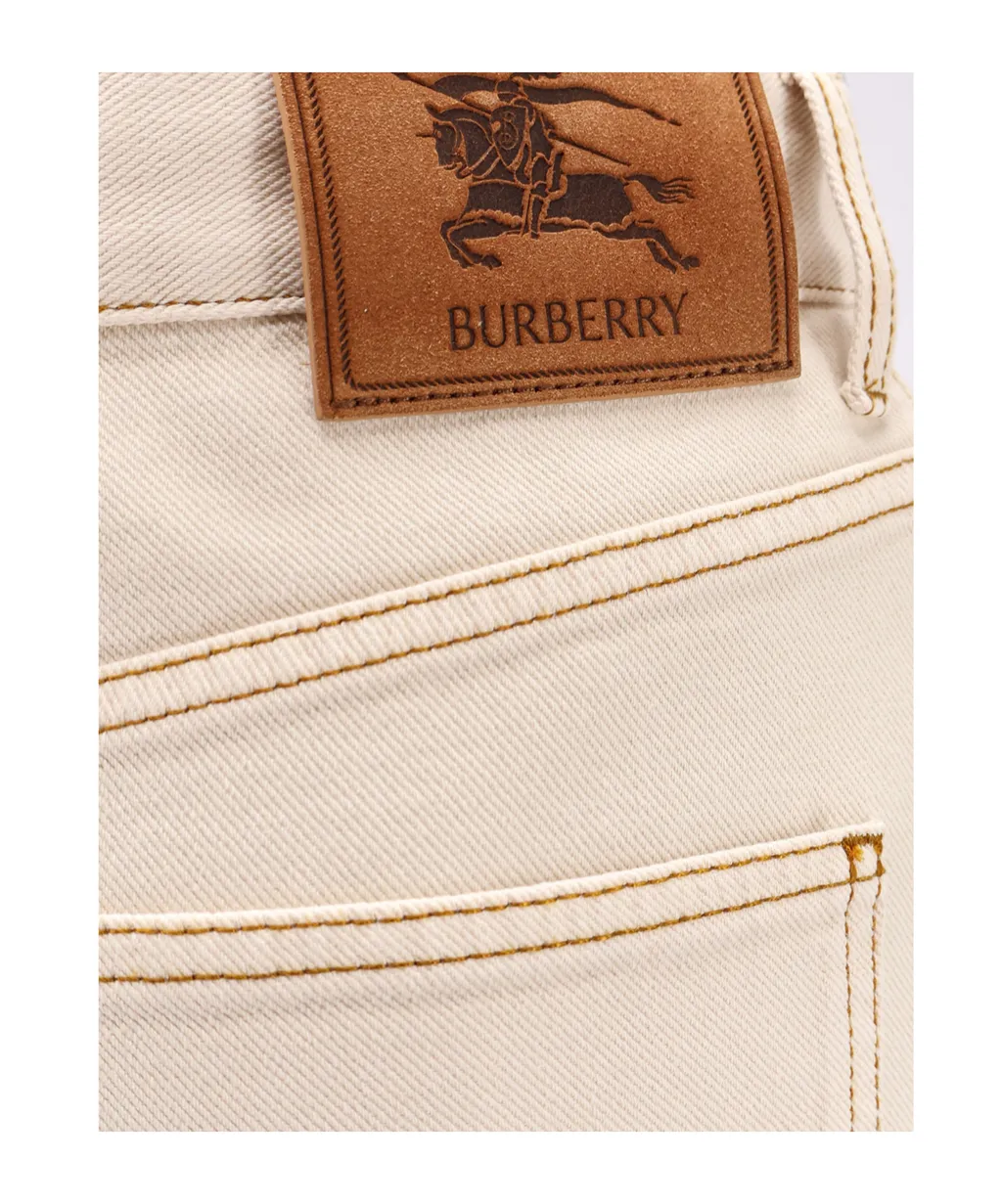Burberry Logo Patch Flared Jeans