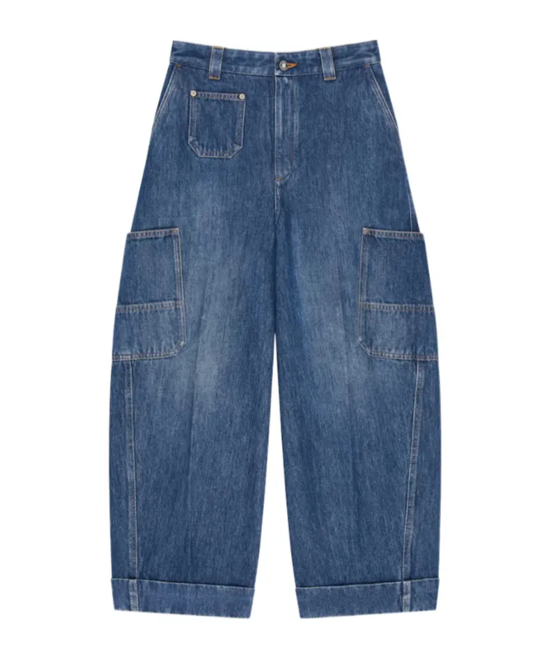 Givenchy Paris Cocoon Cropped Cargo Jeans