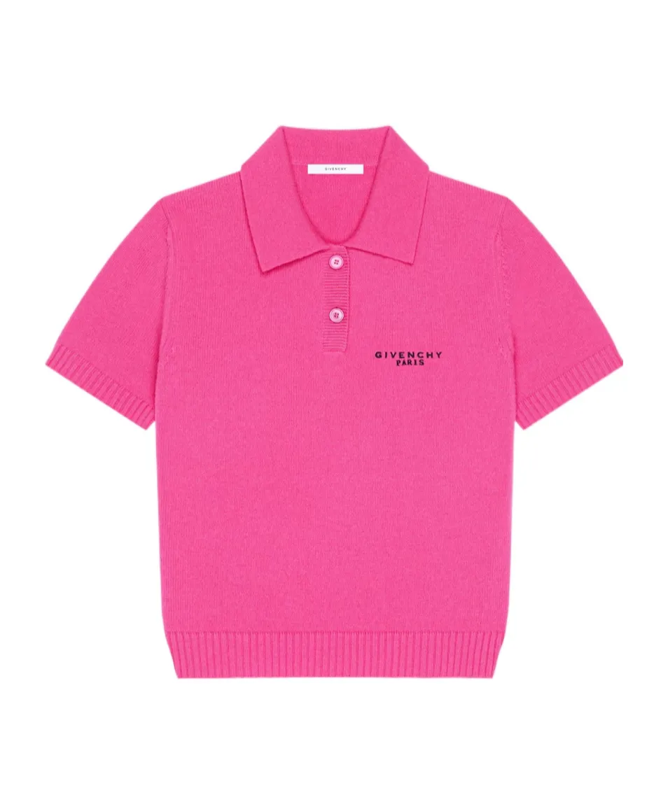 Givenchy Short-Sleeved Knitted Polo Shirt