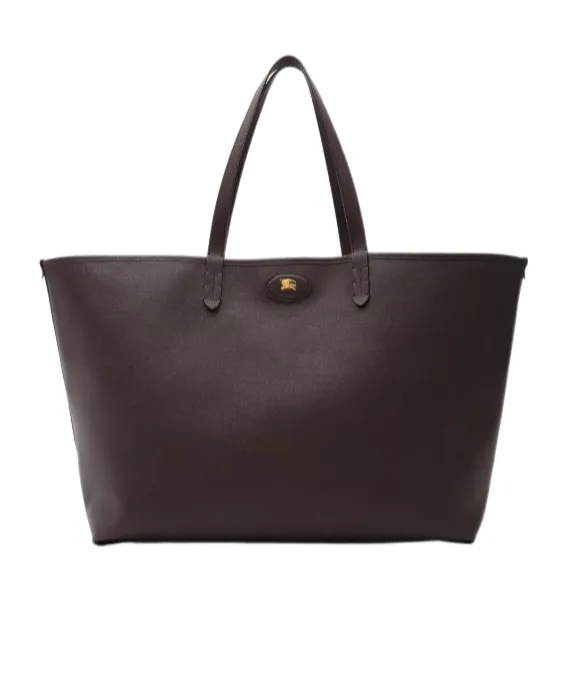 Burberry Ekd Patch Checked Reversible Tote Bag