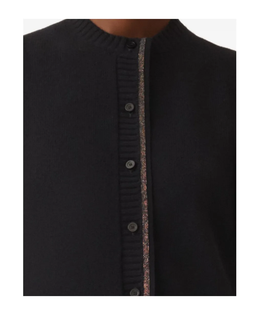 Long-Sleeved Knitted Cardigan