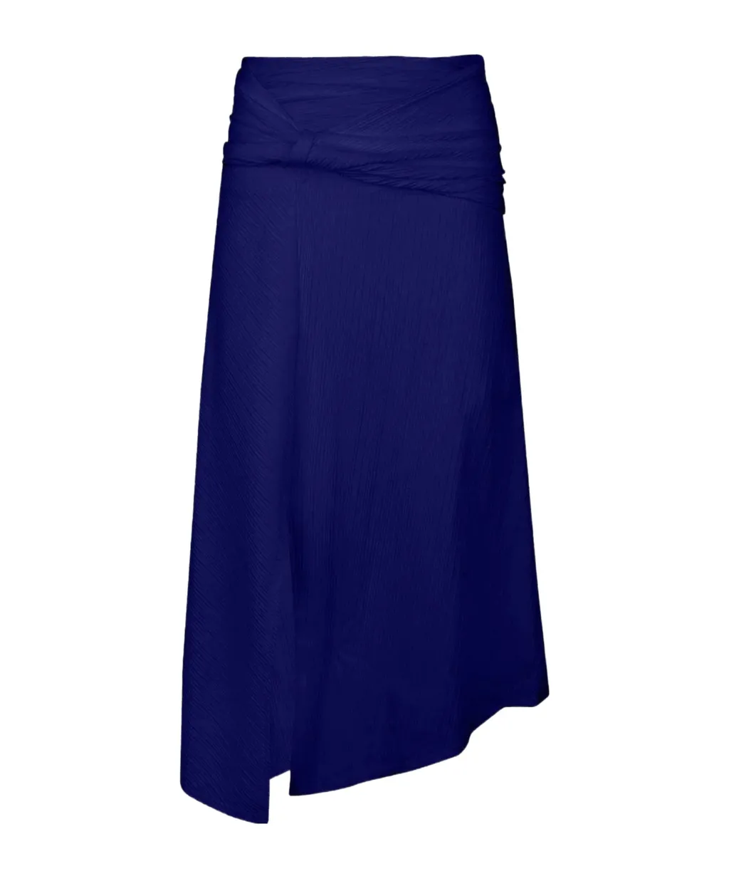 Front-Split Midi Skirt