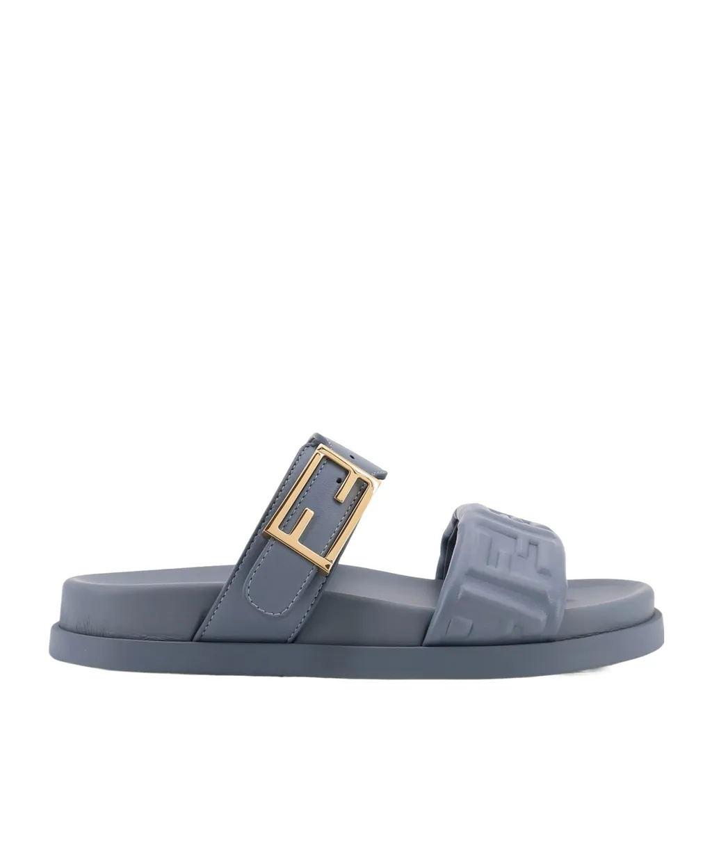 Fendi Feel Ff Embossed Sandals