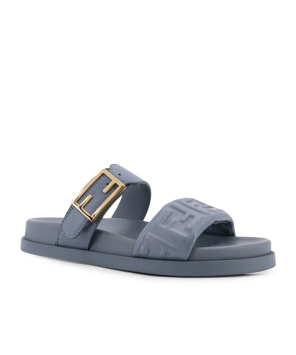 Fendi Feel Ff Embossed Sandals