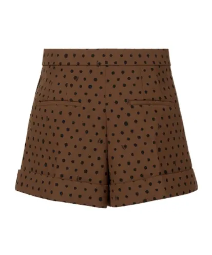 Fendi Falena Dots Printed Flared Shorts